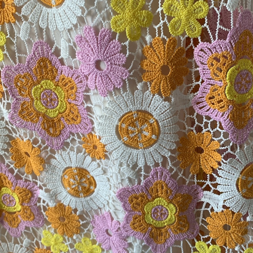 🌴🌺🌴  ZARA crochet floral  dress size S 🌴🌺🌴 - Picture 9 of 9